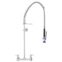 Fisher 8&quot; Centers Backsplash Pre-Rinse Unit, Stainless Steel, 52922