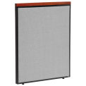 36-1/4&quot;W x 43-1/2&quot;H Deluxe Office Partition Panel, Gray
