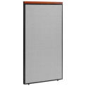 36-1/4&quot;W x 61-1/2&quot;H Deluxe Office Partition Panel, Gray
