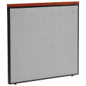 48-1/4"W x 43-1/2"H Deluxe Office Partition Panel, Gray