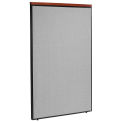48-1/4"W x 73-1/2"H Deluxe Office Partition Panel, Gray