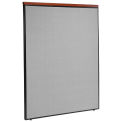 60-1/4&quot;W x 73-1/2&quot;H Deluxe Office Partition Panel, Gray