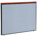 60-1/4"W x 43-1/2"H Deluxe Office Partition Panel, Blue