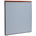 60-1/4&quot;W x 61-1/2&quot;H Deluxe Office Partition Panel, Blue