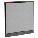 48-1/4&quot;W x 47-1/2&quot;H Deluxe Electric Office Partition Panel, Gray