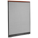 60-1/4&quot;W x 77-1/2&quot;H Deluxe Electric Office Partition Panel, Gray