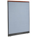 60-1/4"W x 77-1/2"H Deluxe Electric Office Partition Panel, Blue