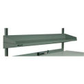 Stackbin Flat Steel Shelf W/Side And Rear Lip, 64&quot;W X 12&quot;D, Gray