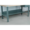 Stackbin Half Depth Bottom Shelf, 52&quot;W X 12&quot;D, Blue