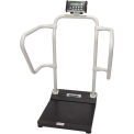 Health O Meter Digital Bariatric Scale 1000 x0.2lb/454 x 0.1kg w/ Rails & Wheels, 1100KL