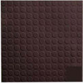 Brown Rubber Tile Low Profile Circular Design 50cm