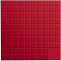Red Rubber Tile Square Design 50cm