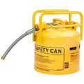 Eagle 1215Y D.O.T. Approved Transport Can w/7/8&quot; Flexible Hose Type II Yellow 5 Gal.