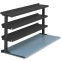 3 Shelf Production Booster, 60&quot;W X 36&quot;H, Black