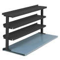 3 Shelf Production Booster, 72&quot;W X 36&quot;H, Black