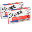 Sharpie 30003 Fine Point Permanent Marker, Blue, Dozen