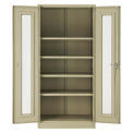 Unassembled Storage Cabinet With Expanded Metal Door, 36x18x78, Tan