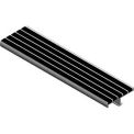 Babcock-Davis&#174; Stair Tread With Bar Abrasive BSTSB-C3E-48, 48&quot;W X 3&quot;D, Extruded Aluminum