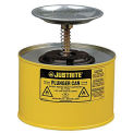 Justrite 10218 Plunger Can, 2-Quart, Yellow
