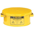 Justrite 10380 Bench Can, 1-Gallon, w/ Basket, Yellow