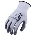 Lift Safety Cut Resistant Staryarn Polyurethane Latex Glove, Black/Gray, Medium, 1 Pair