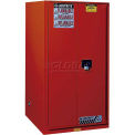 Paint & Ink Cabinet, 96 Gallon, 2 Door, Self-Close, 34&quot;W x 34&quot;D x 65&quot;H, Red