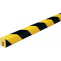 Knuffi 60-6760, Shelf Bumper Guard, Type G, 196-3/4&quot;L x 1-1/16&quot;W x 1-1/4&quot;H, Black & Yellow