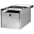 Shuresafe Duo-Drawer w/Sliding Deal Tray, 15&quot;H For 4-1/2&quot; Thick Wall, UL Bullet Resistant