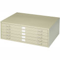 Safco 4994TSR 5-Drawer Steel Flat File for 24&quot; x 36&quot; Documents, Tropic Sand