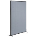 36-1/4"W x 60"H Freestanding Office Partition Panel, Blue
