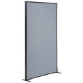 36-1/4"W x 72"H Freestanding Office Partition Panel, Blue