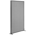 36-1/4"W x 72"H Freestanding Office Partition Panel, Gray