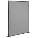 48-1/4"W x 60"H Freestanding Office Partition Panel, Gray