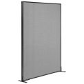 48-1/4"W x 72"H Freestanding Office Partition Panel, Gray