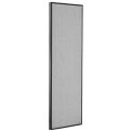 Global Industrial 24-1/4&quot;W x 72&quot;H Office Partition Panel, Gray