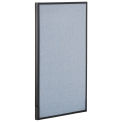 Global Industrial 24-1/4"W x 42"H Office Partition Panel, Blue