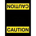 NoTrax Safety Message Mat, Caution, 48x72", Black