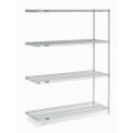 Nexel Stainless Steel Wire Shelving Add-On, 48&quot;W x 24&quot;D x 86&quot;H