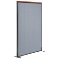 36-1/4"W x 61-1/2"H Deluxe Freestanding Office Partition Panel, Blue