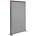36-1/4&quot;W x 61-1/2&quot;H Deluxe Freestanding Office Partition Panel, Gray