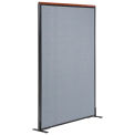 48-1/4"W x 61-1/2"H Deluxe Freestanding Office Partition Panel, Blue