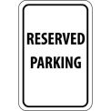 NMC Traffic Sign, Reserved Parking, 18&quot; X 12&quot;, White/Black, TM5G