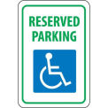 NMC Traffic Sign, Reserved Parking, 18&quot; X 12&quot;, White/Blue/Green, TM87G