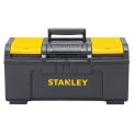 Stanley STST19410 Basic Tool Box, 19&quot;, Plastic, Black/Yellow