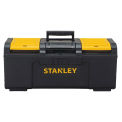 Stanley STST24410 Basic Tool Box, 24&quot;, Plastic, Black/Yellow