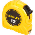 Stanley 30-485 1/2&quot; x 12&#39; High-Vis High Impact ABS Case Tape Rule, Yellow