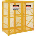 Storage Cabinet Double Door Vertical, 18 Cylinder Capacity