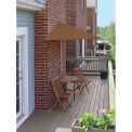 TERRACE MATES&#174; BISTRO Economy 5 pc Set W/ 7.5 Ft. Umbrella, Teak, Sunbrella