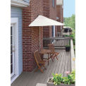 TERRACE MATES&#174; CALEO Standard 5 Pc. Set W/ 9 Ft. Umbrella, Natural Sunbrella