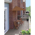 TERRACE MATES&#174; CALEO Standard 5 Pc. Set W/ 9 Ft. Umbrella, Teak Sunbrella